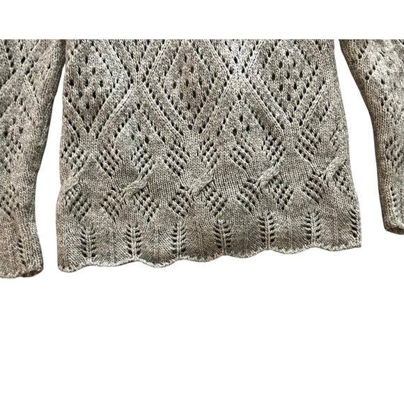 Loft Gray Knit Sweater, Womens Size Small, 10% Wool - Picture 6 of 8